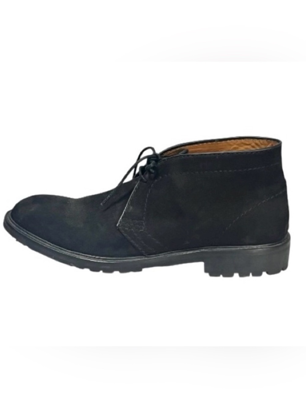 Carlo Soldaini Firenze Black Suede Nubuck Chukka Boots Rubber Soles size 11